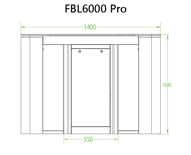 ขนาดด้านข้าง FBL6000 Pro