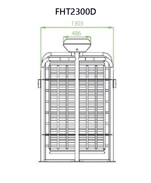 ขนาดด้านข้าง FHT2300D