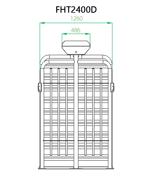 ขนาดด้านข้าง FHT2400D