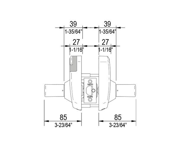 ขนาด XS4 Mini-ANSI